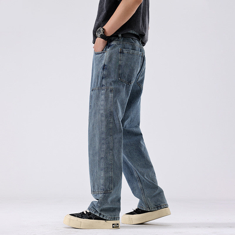Branded baggy jeans