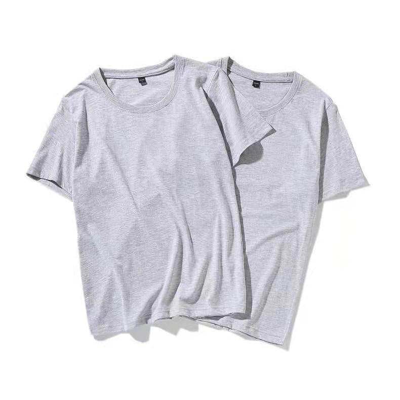 Casual Round Neck Plus Size Bottoming Shirt Men's Short Sleeve