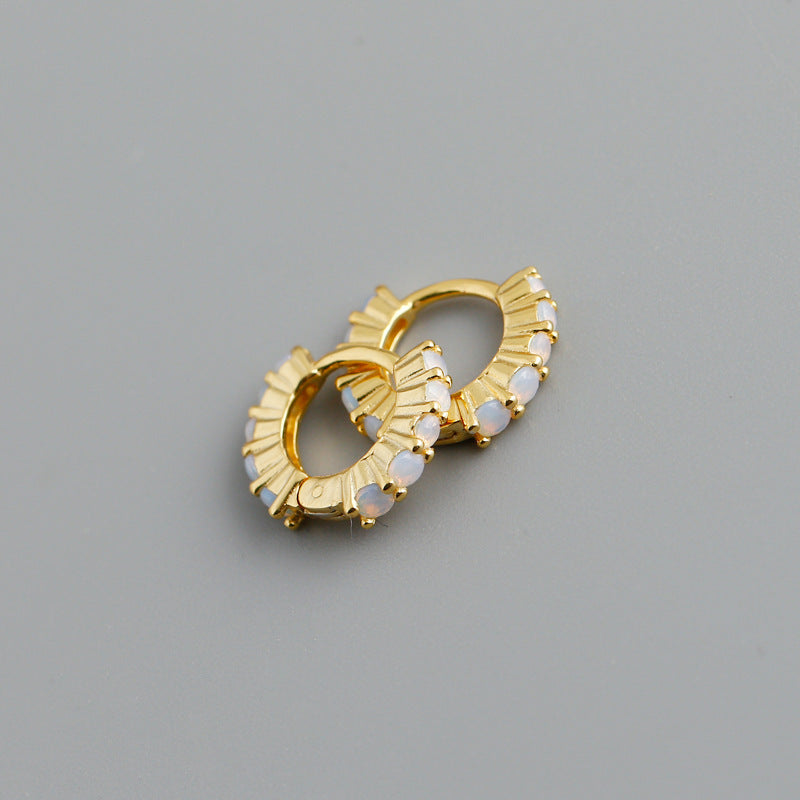 S925 sterling silver hoop earrings