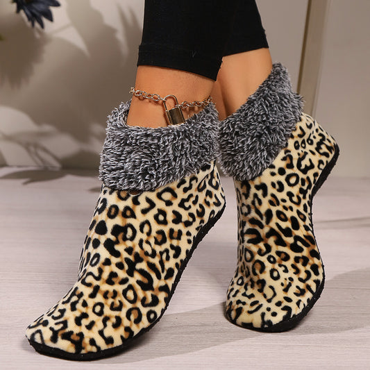 Women´s  Socks Winter Leopard