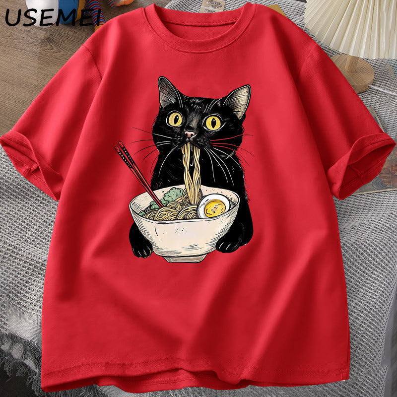 Women´s Print Cat T-Shirt