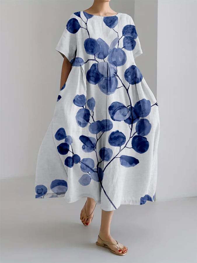 Women's Short Sleeve Print Dress