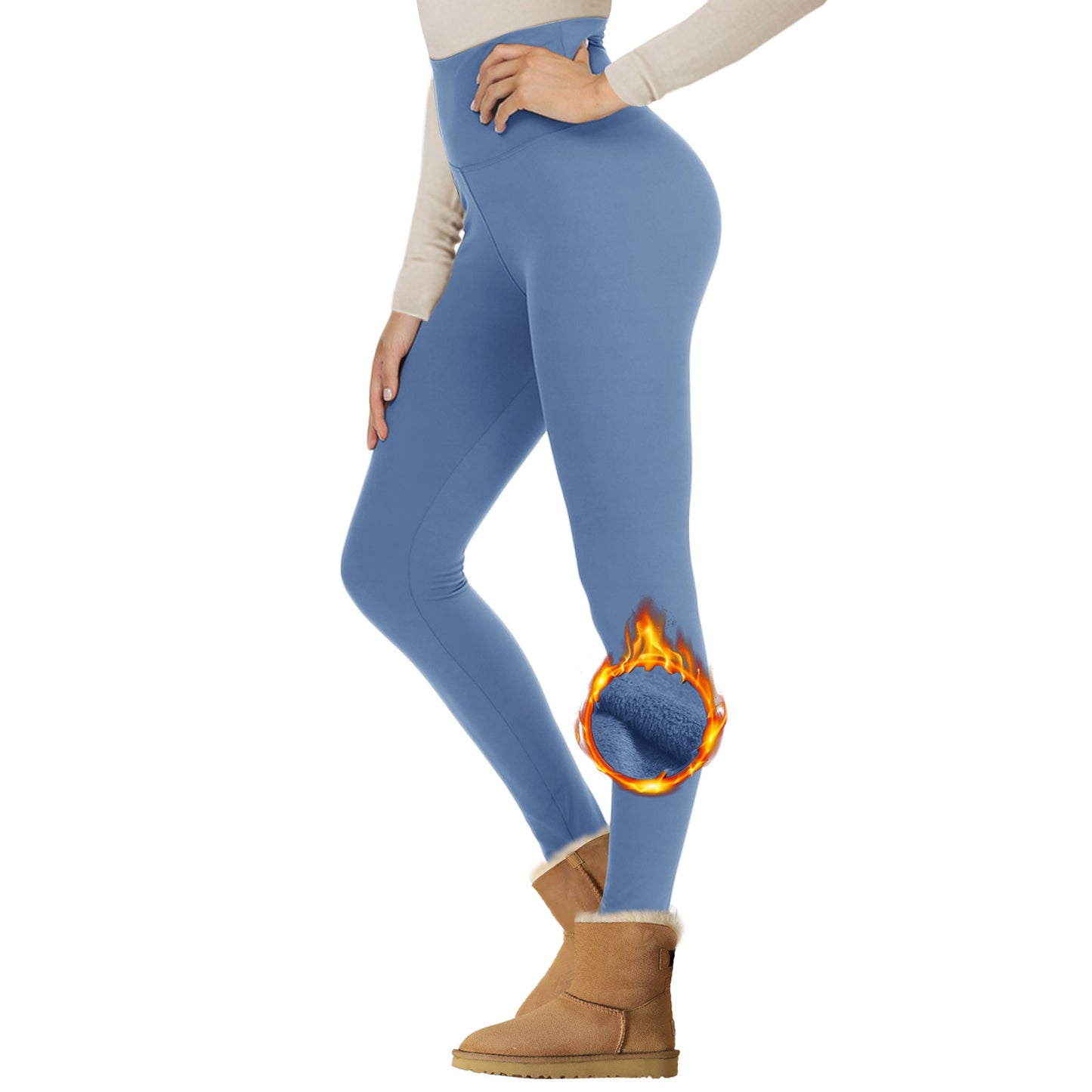 Women's velvet padded leggings