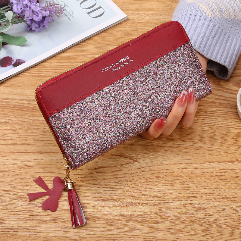 Women's Zipper purse Solid Color
