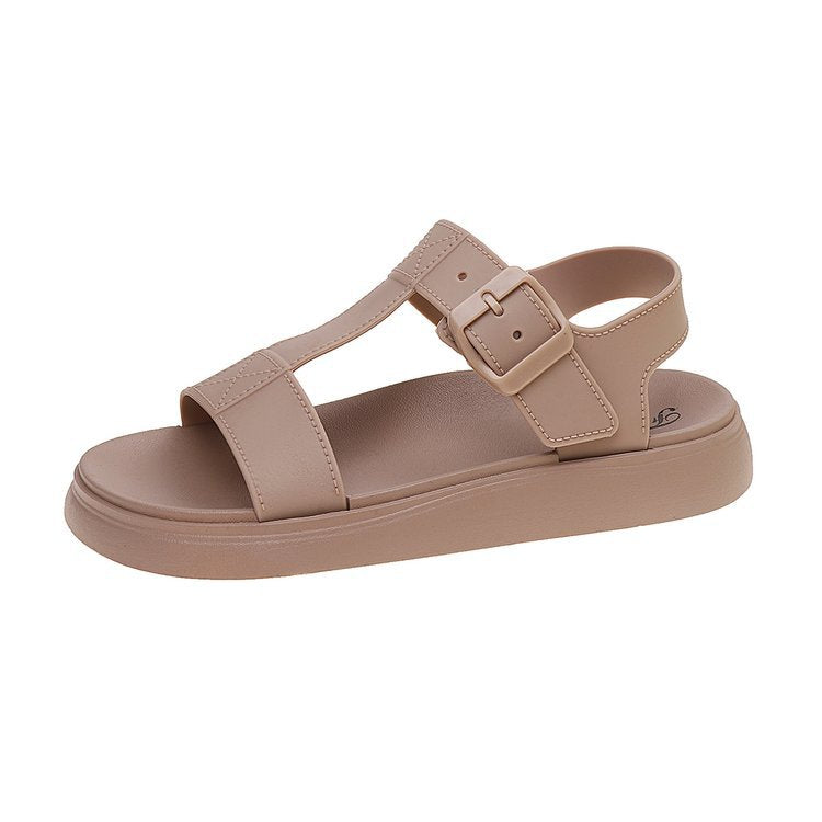 Women's sandals with buckle
