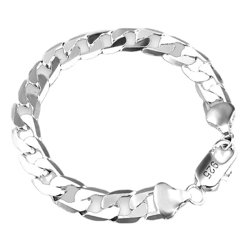 8mm silver plated bracelet