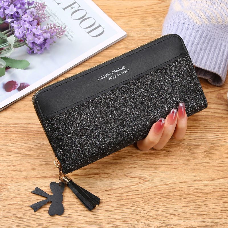 Women's Zipper purse Solid Color