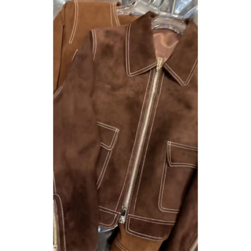 Women's Autumn Long Sleeve Maillard Jacket