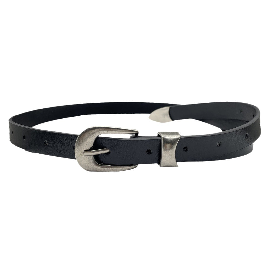 Silver Decorative Pin Buckle Belt Fashion