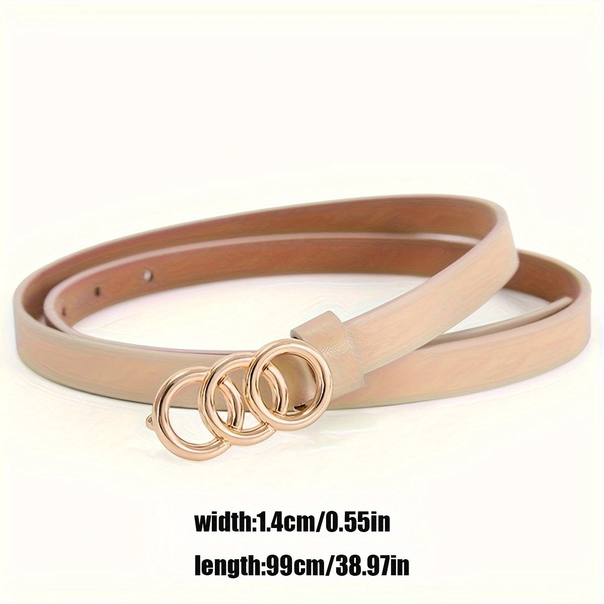 Women's 3-ring Thin Belt
