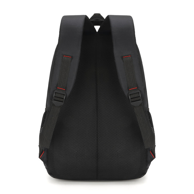 Men's Waterproof Backpack Solid Color Oxford Cloth