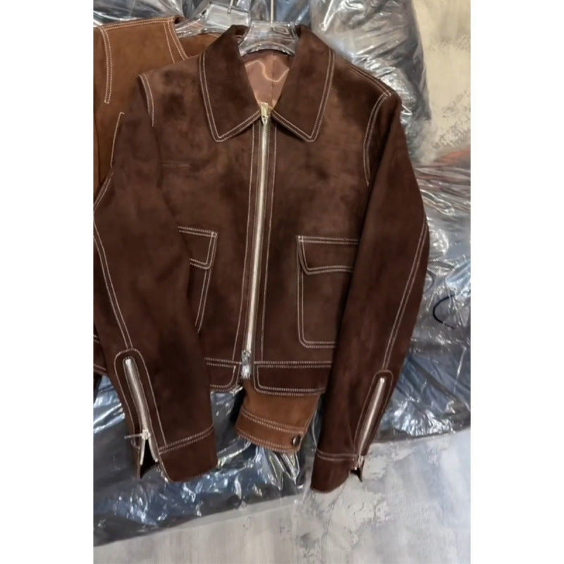 Women's Autumn Long Sleeve Maillard Jacket