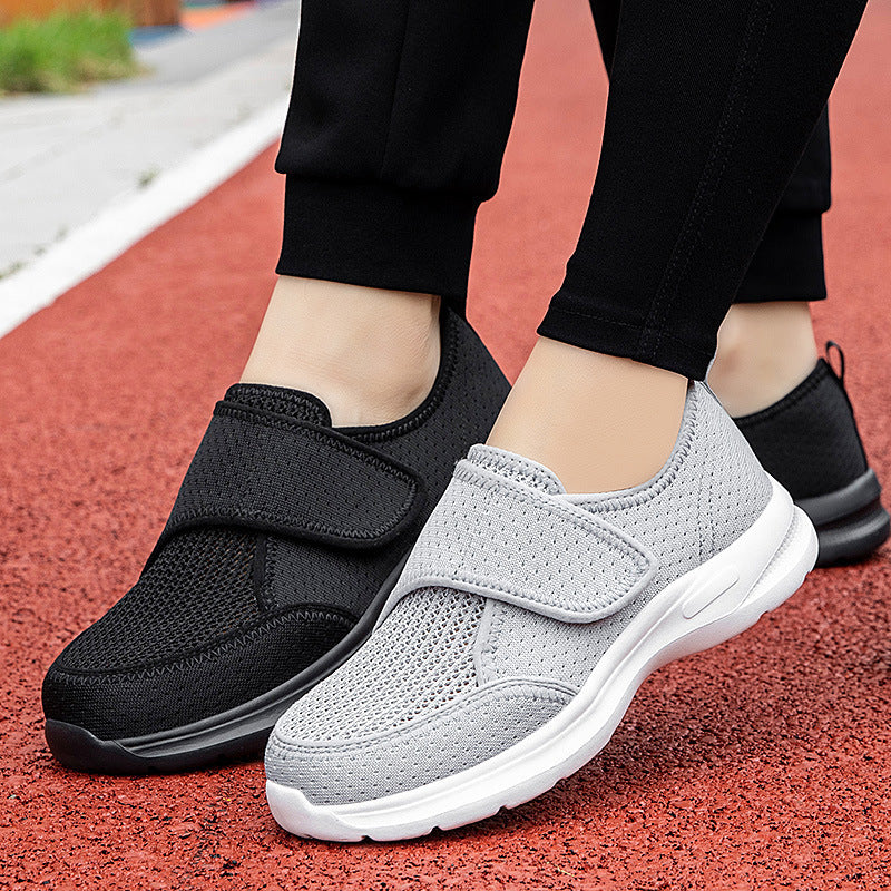 Widened Walking Shoes Summer Woven Mesh