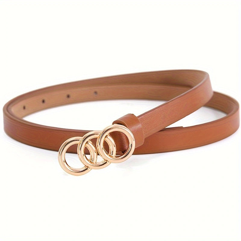 Women's 3-ring Thin Belt
