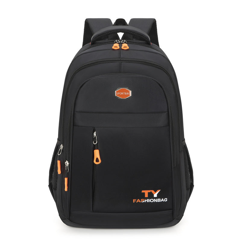 Men's Waterproof Backpack Solid Color Oxford Cloth
