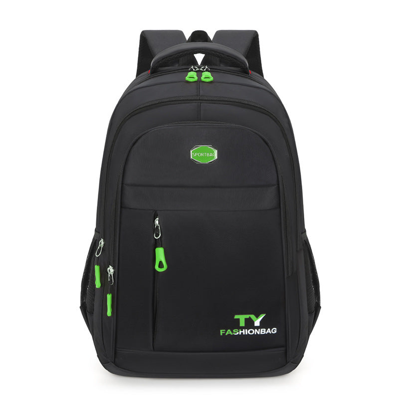 Men's Waterproof Backpack Solid Color Oxford Cloth