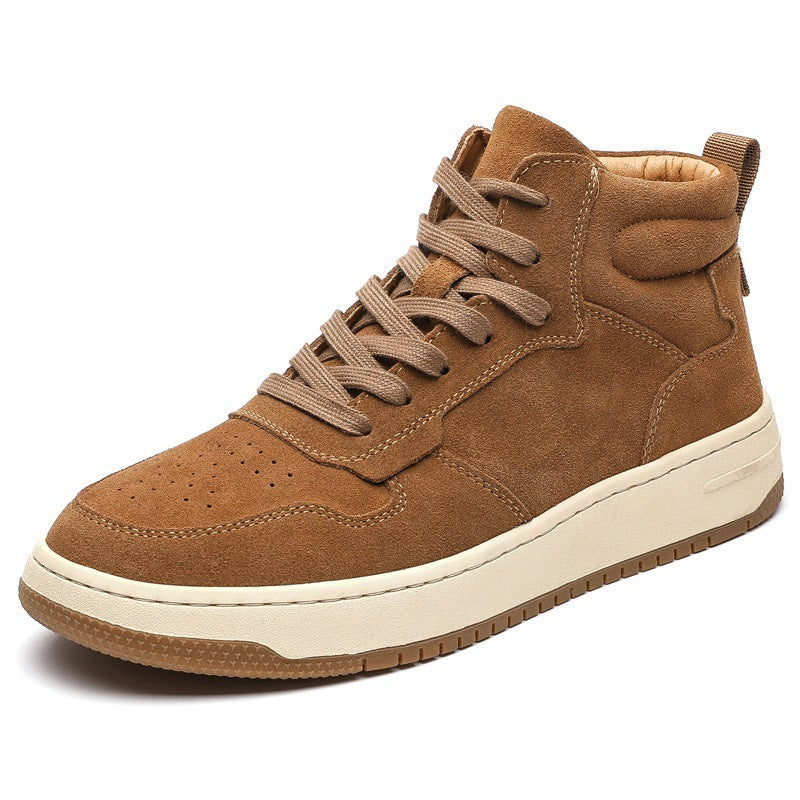 Men's Retro Style Mid-Calf Work Boots