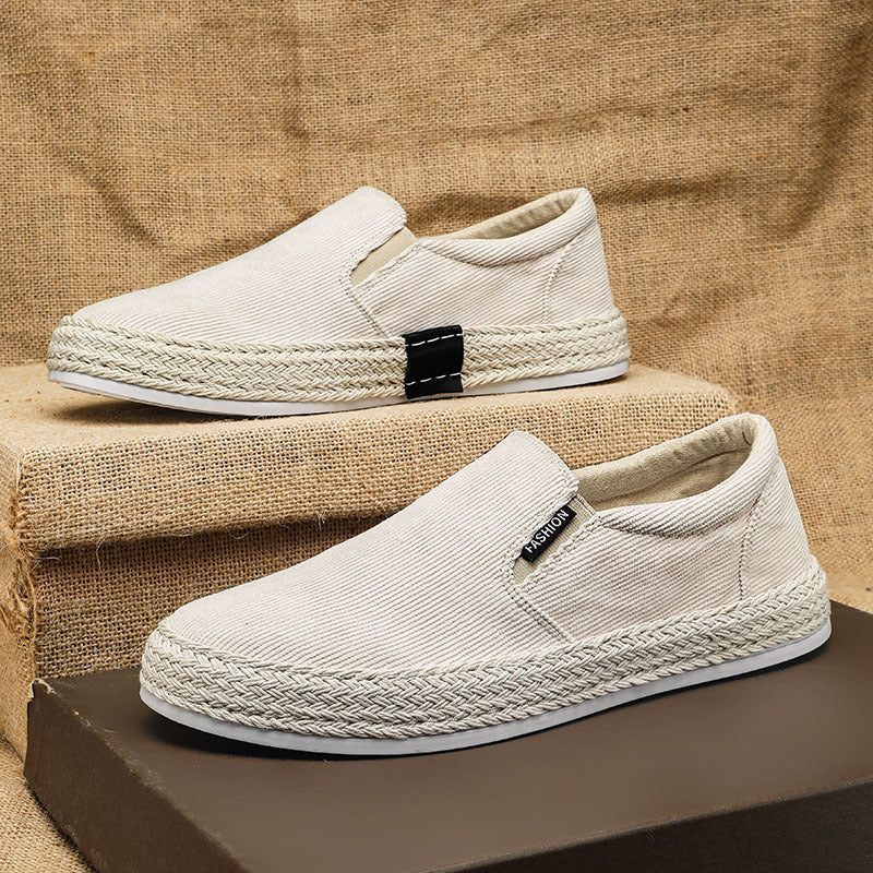 Men's Casual Breathable Slip-on Canvas Shoes
