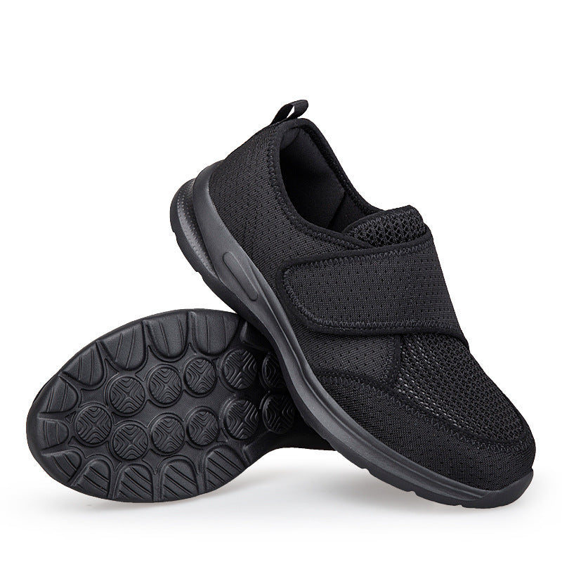 Widened Walking Shoes Summer Woven Mesh