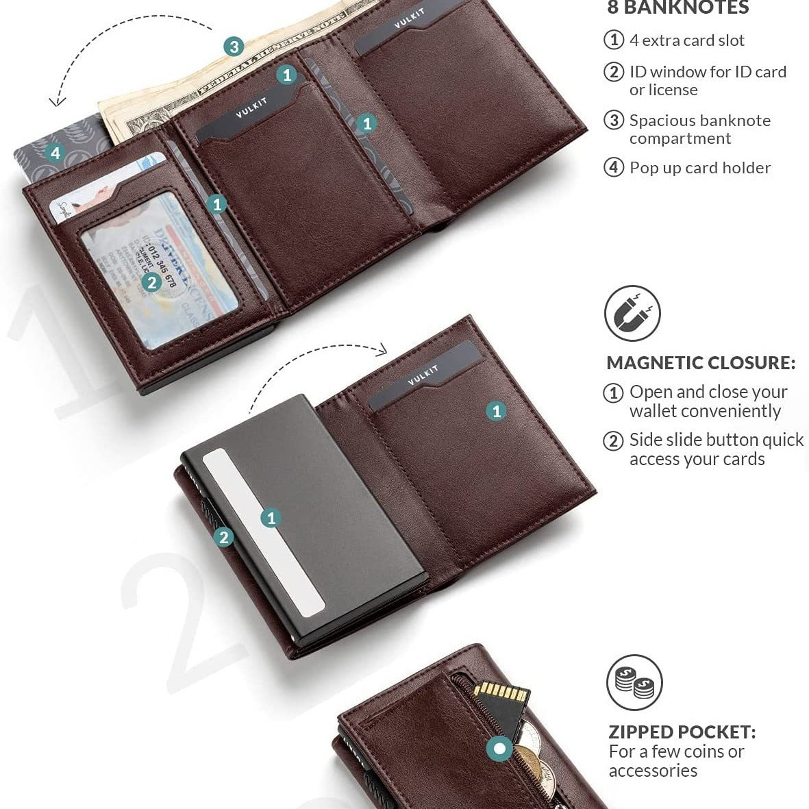 Men's Metal Card wallet