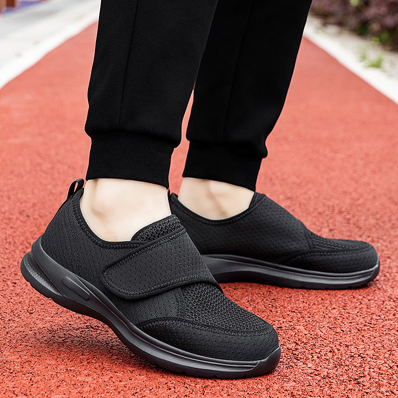 Widened Walking Shoes Summer Woven Mesh