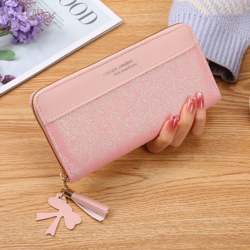 Women's Zipper purse Solid Color