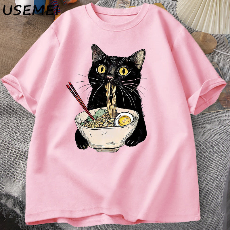 Women´s Print Cat T-Shirt