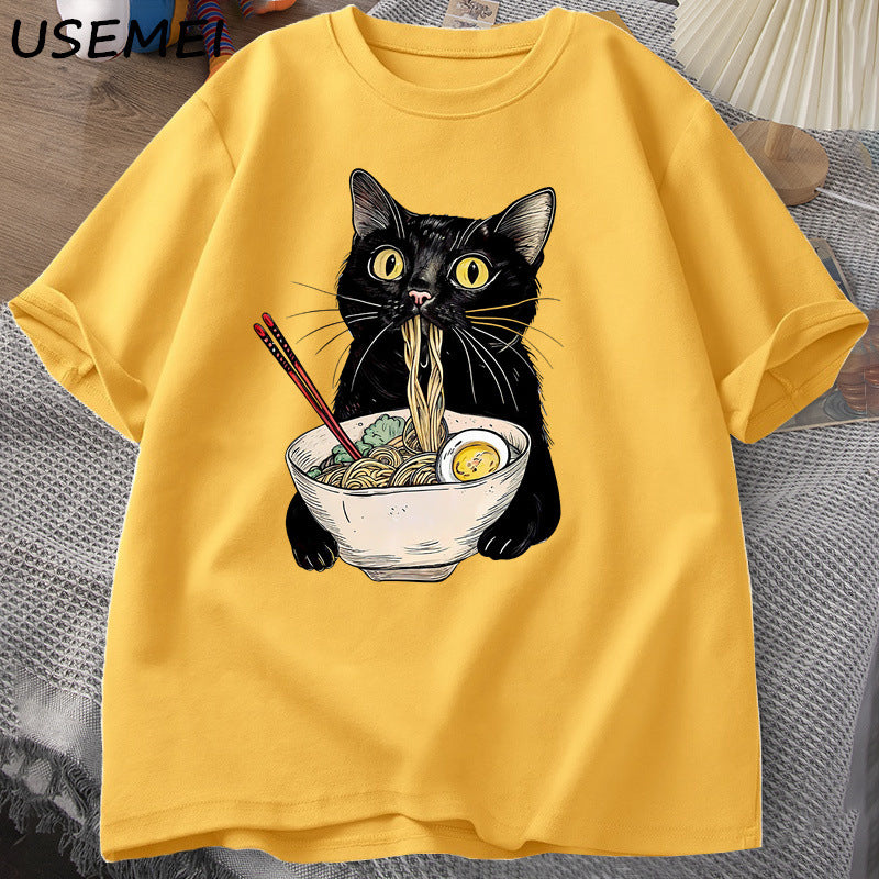 Women´s Print Cat T-Shirt