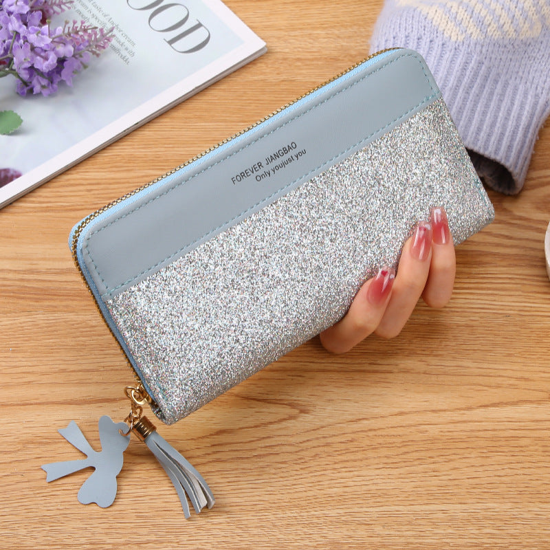 Women's Zipper purse Solid Color