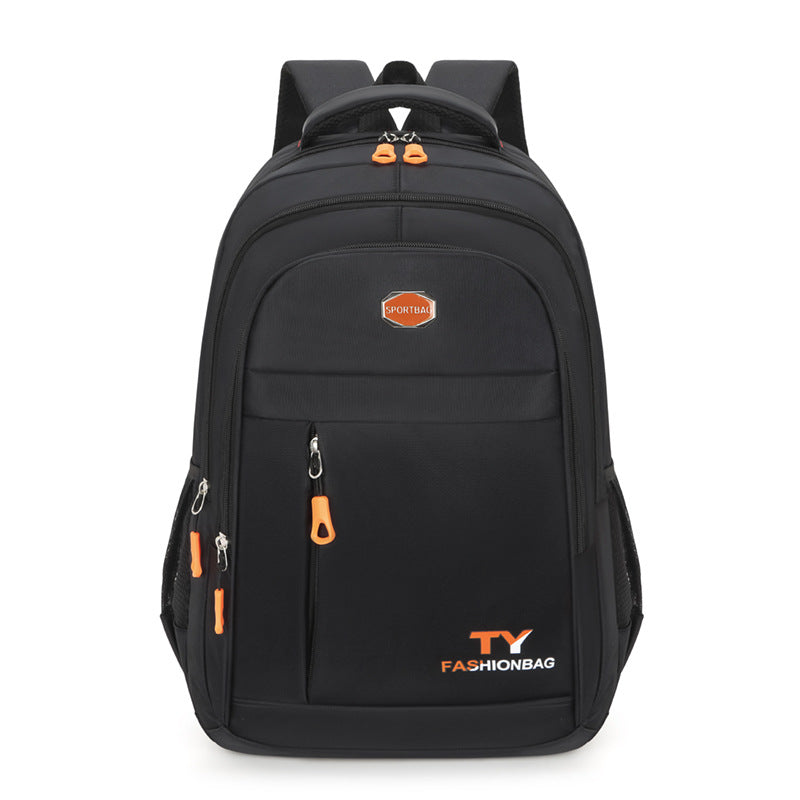 Men's Waterproof Backpack Solid Color Oxford Cloth