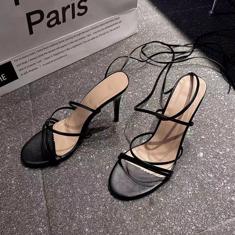 Women's High Heel Sandals Round Toe