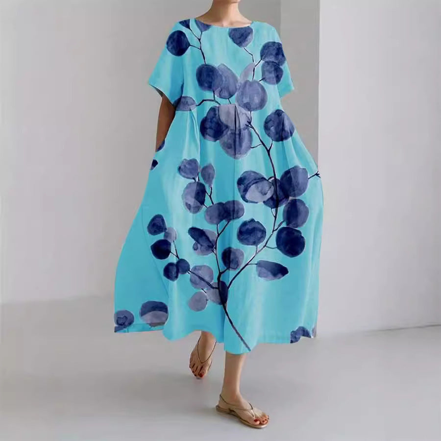 Women's Short Sleeve Print Dress