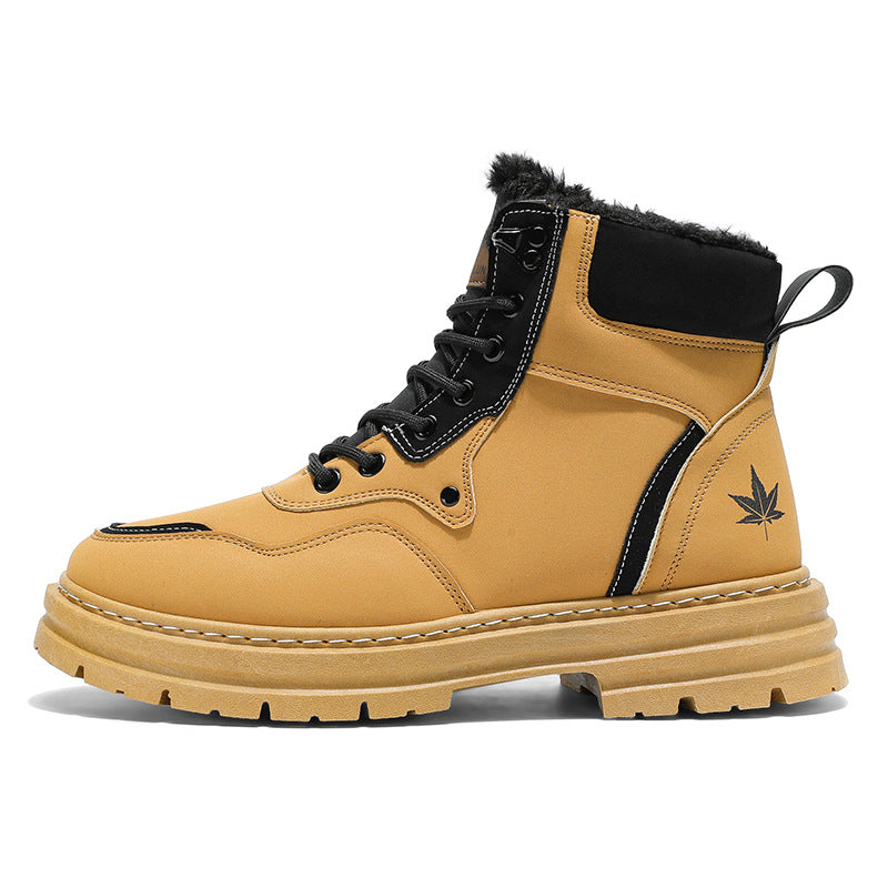 Men's Snow Boots Fleece-lined Warm
