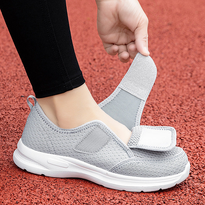 Widened Walking Shoes Summer Woven Mesh