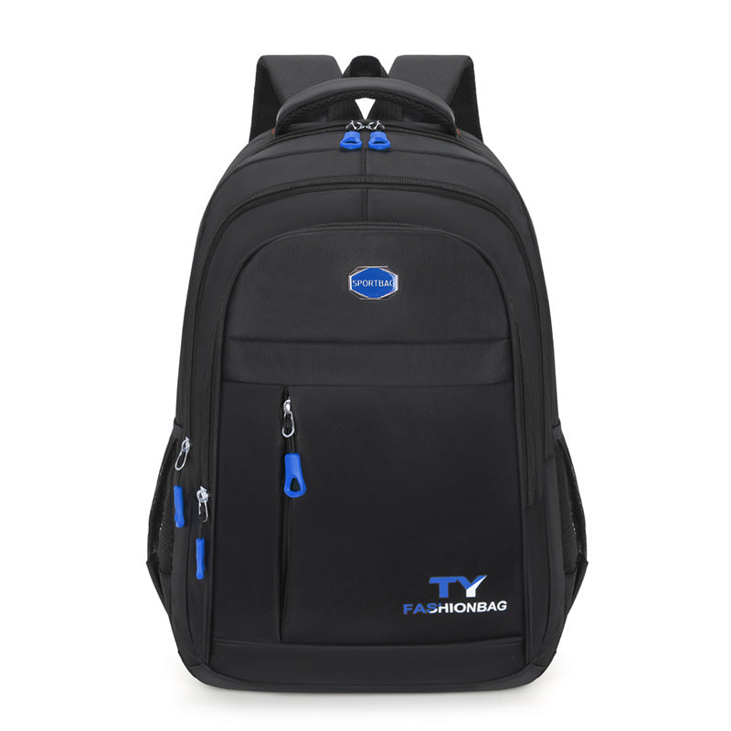 Men's Waterproof Backpack Solid Color Oxford Cloth