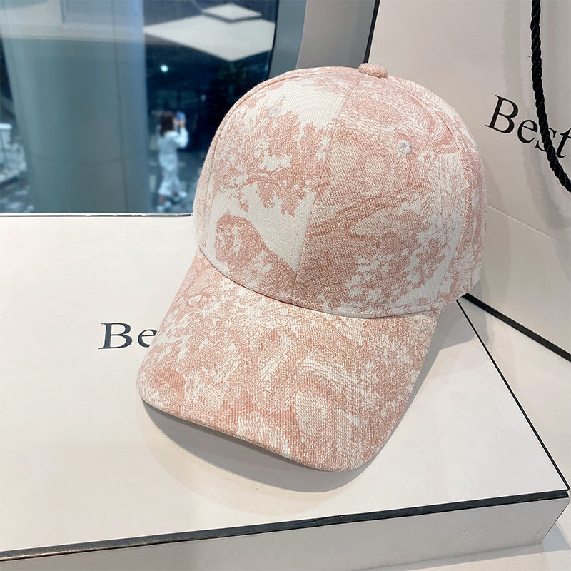 Baseball All-matching Printed Peaked Cap