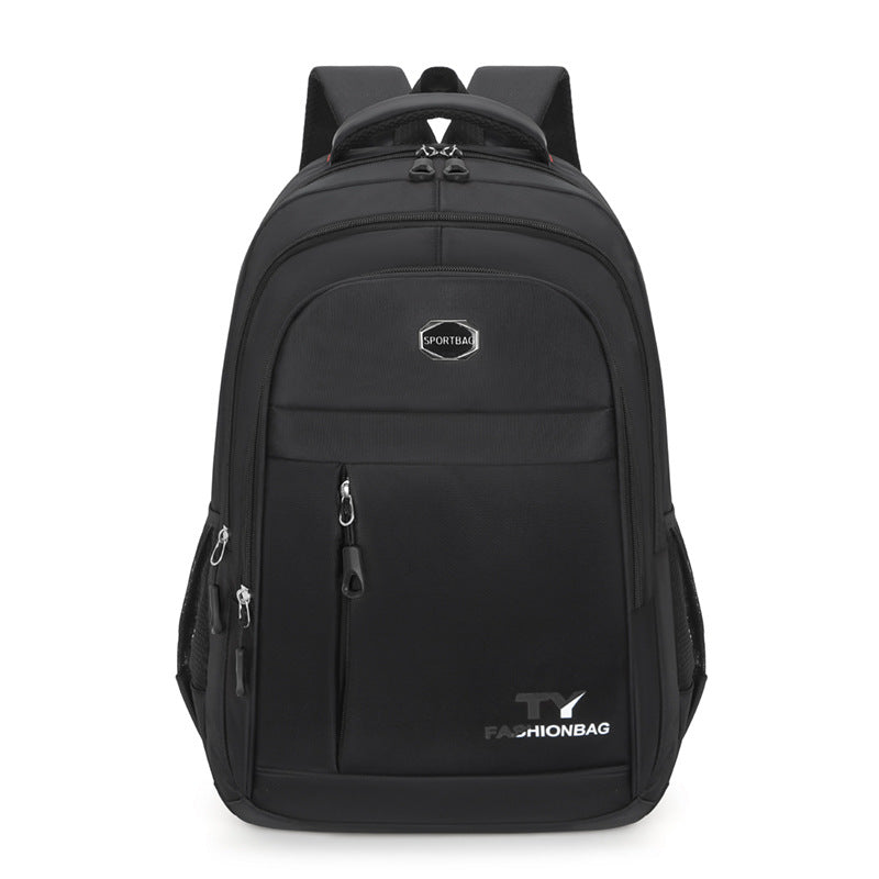 Men's Waterproof Backpack Solid Color Oxford Cloth