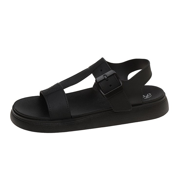 Women's sandals with buckle