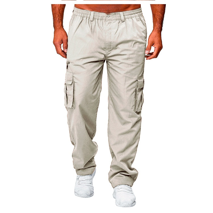 Men's Casual Loose Straight Cargo Pants