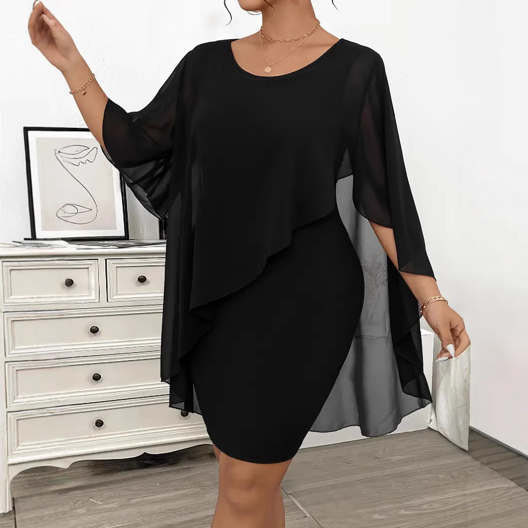 Women´s Dress Chiffon Shawl Wrapped Hip
