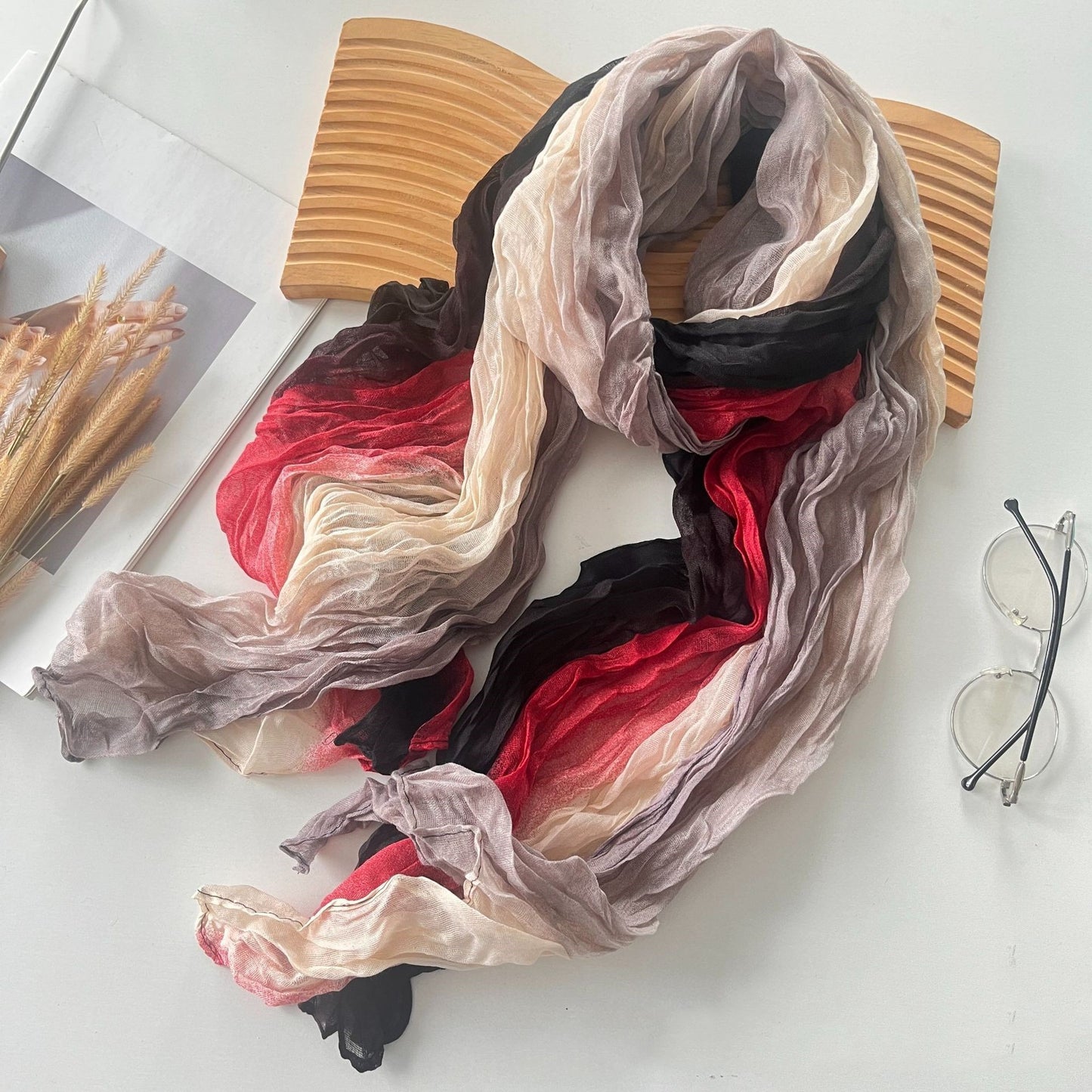 Men's And Women's Color Long Strip Cotton And Linen Feel