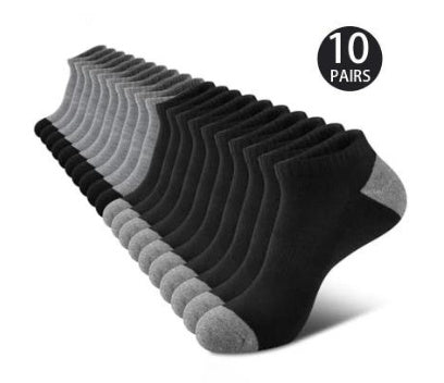 Men's low cotton ankle socks