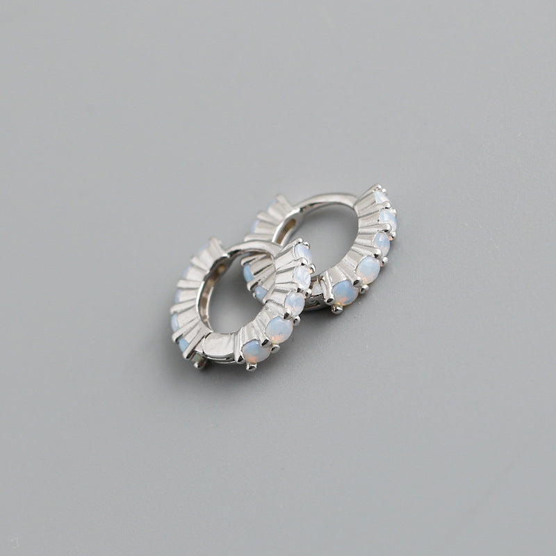 S925 sterling silver hoop earrings