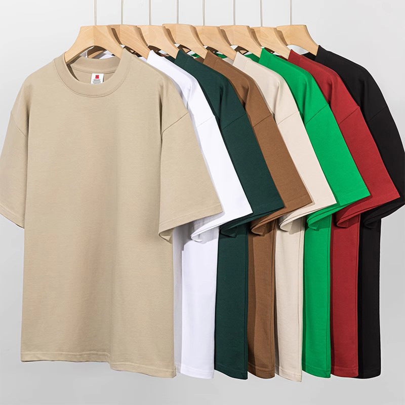 Loose-fitting round-neck T-shirt