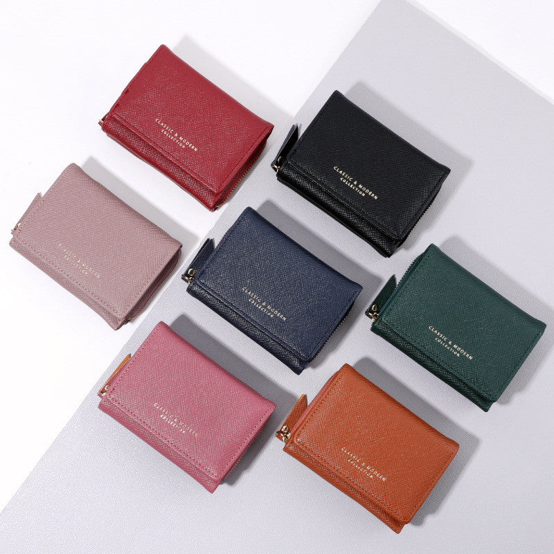 Women's New Three Cute Folding Crossed Coin Purse