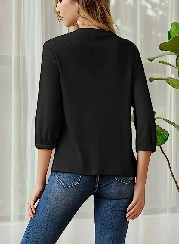 Women´s Solid Color Knit Cardigan