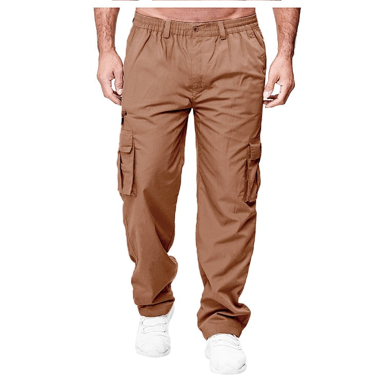 Men's Casual Loose Straight Cargo Pants