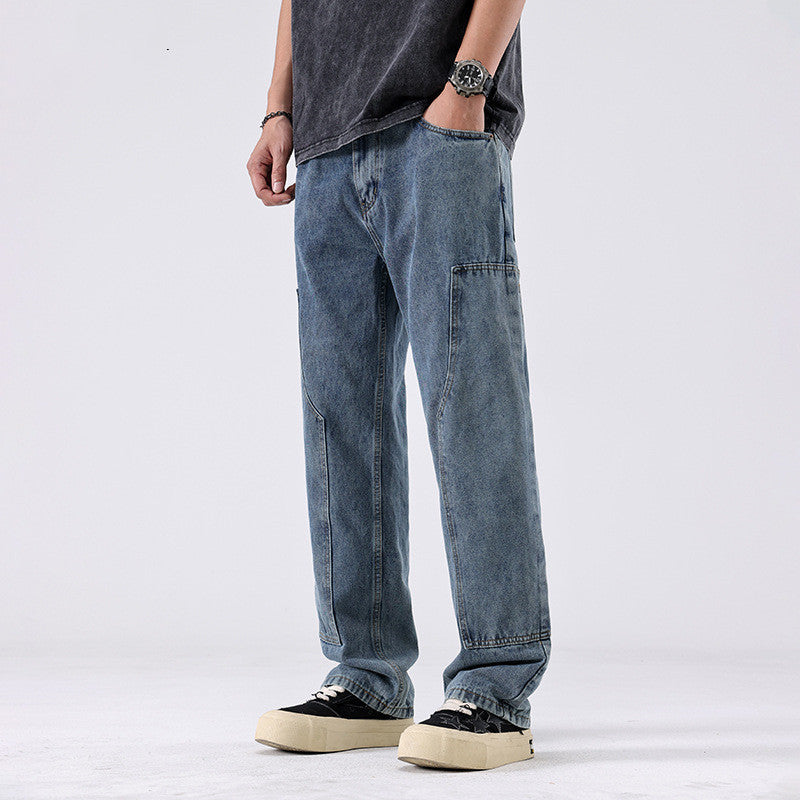 Branded baggy jeans