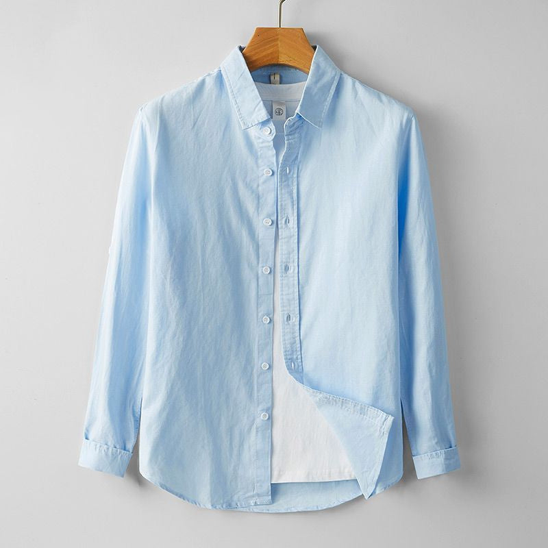 Men's summer long-sleeved shirt
