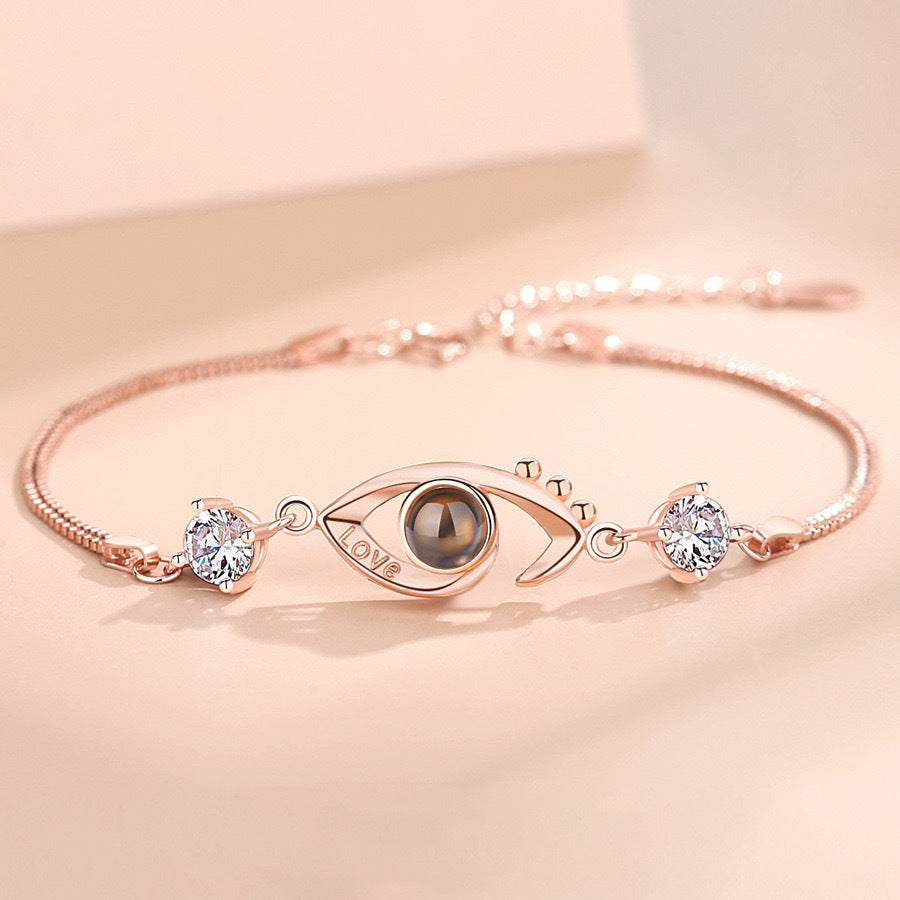 Women's S925 Silver Devil's Eye Projection Bracelet